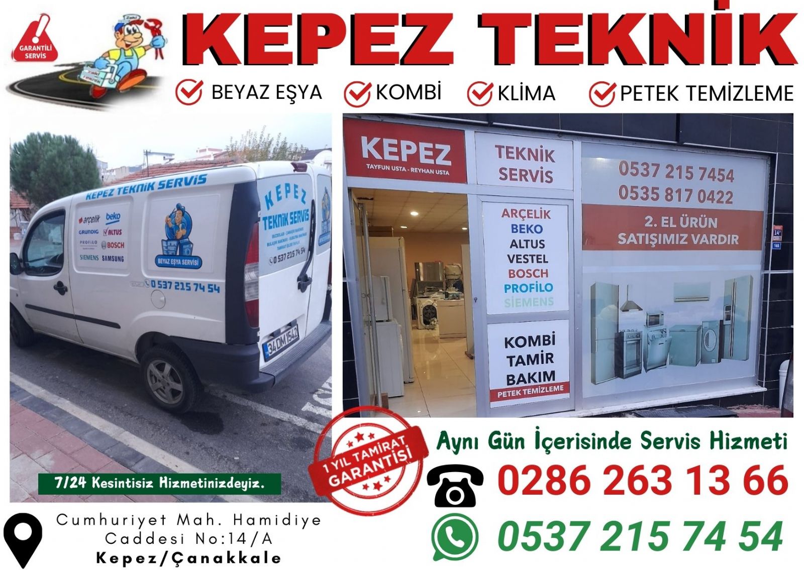 Çanakkale Beyaz Eşya Servisi